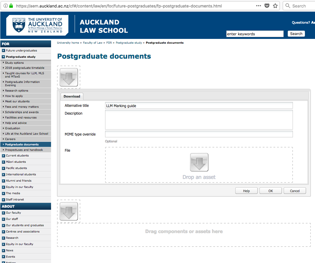 Calculation of honours in LLM a Official Information Act request to